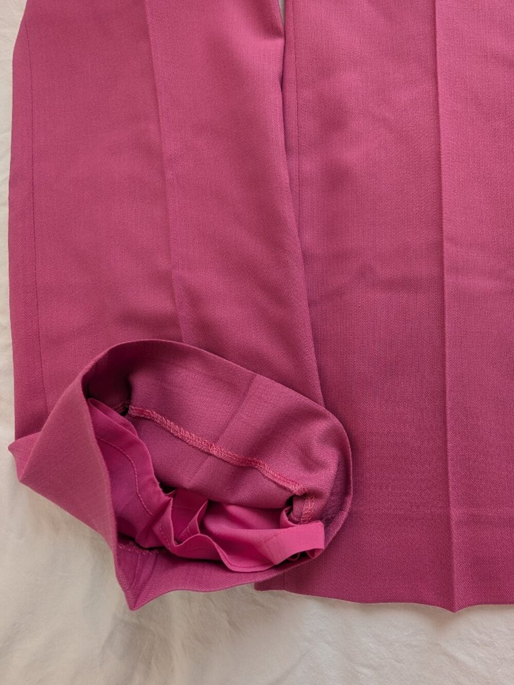 EUC J. Crew Pink Willa Full Length Wool Trousers in Size 10 - Picture 13 of 16